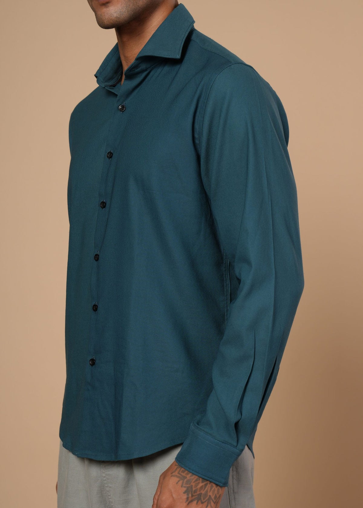 Men’s Shirt - Earthy Pastel - Teal