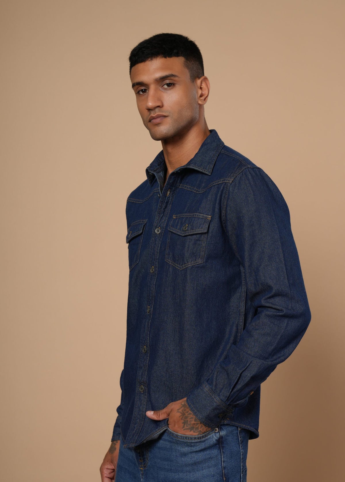 Vintage Denim Shirt - Macho Blue