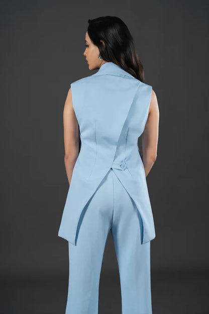 Powder Blue Waistcoat
