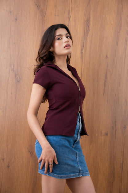 Fitted Zip Top