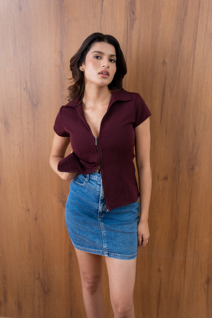 Fitted Zip Top