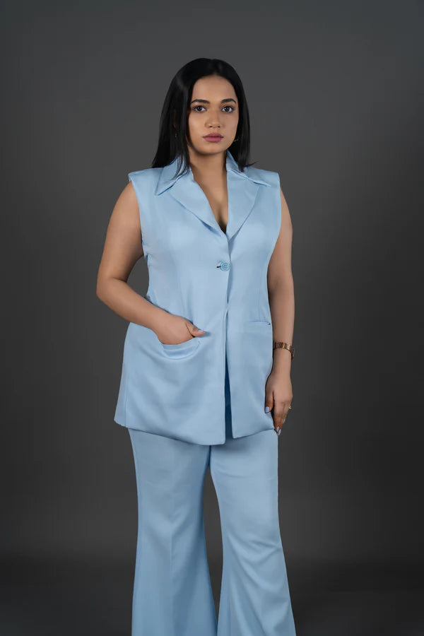 Powder Blue Waistcoat