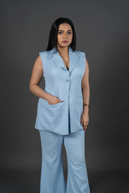 Powder Blue Waistcoat