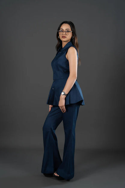 Navy Bell Bottom Pants