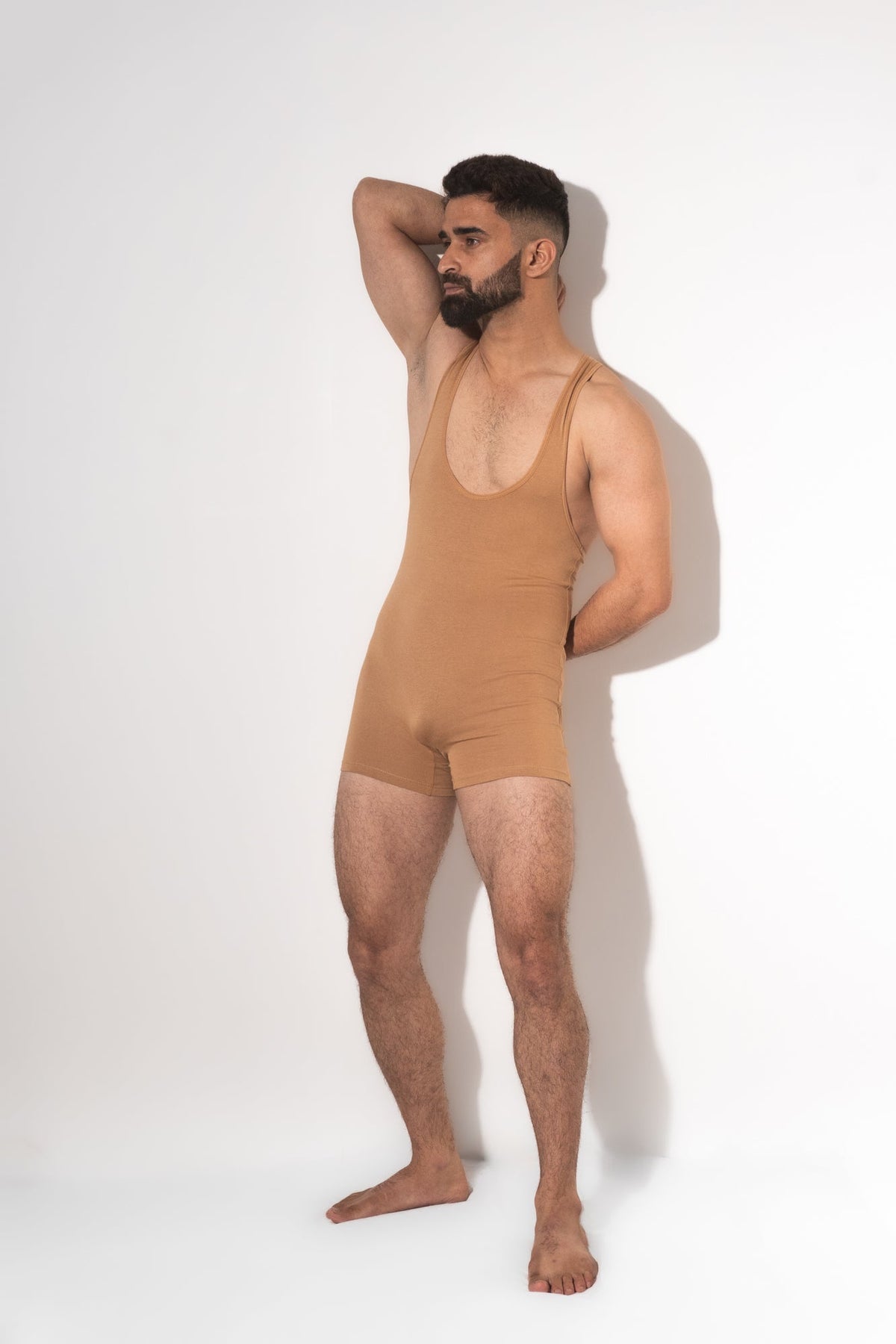Wrestler Bodysuit /Tan