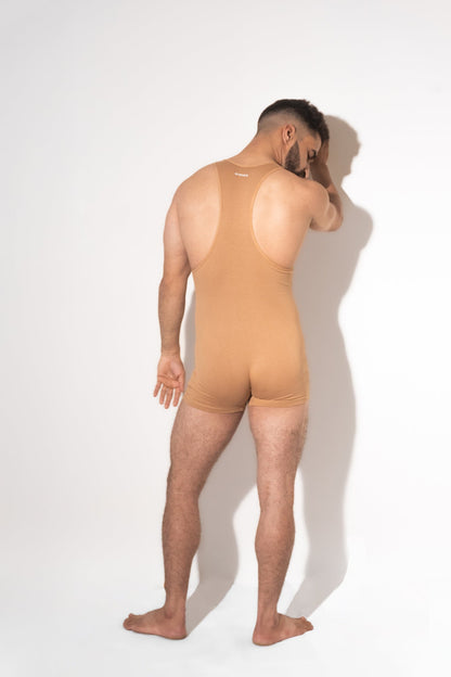 Wrestler Bodysuit /Tan