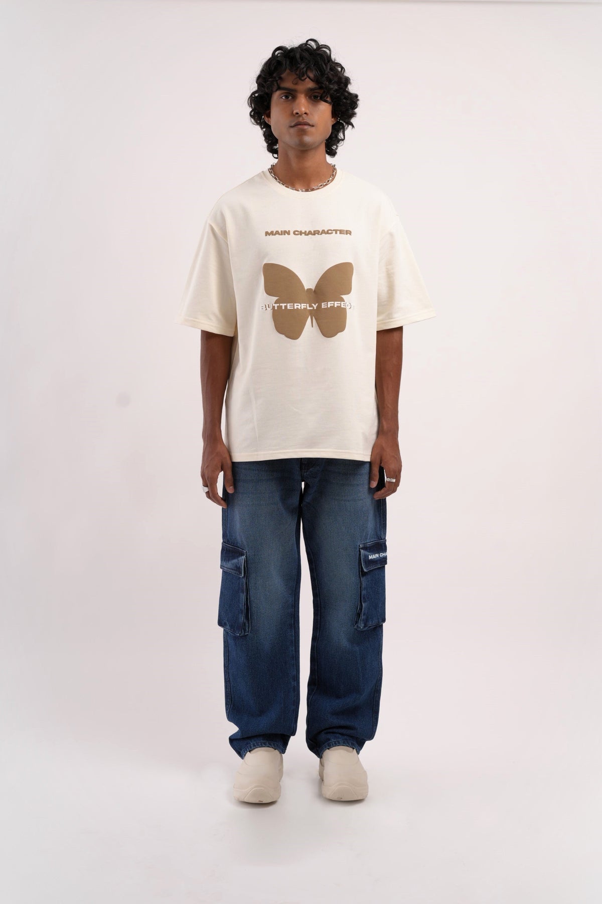 Unisex Six Pocket Ink Blue Denim Main Character