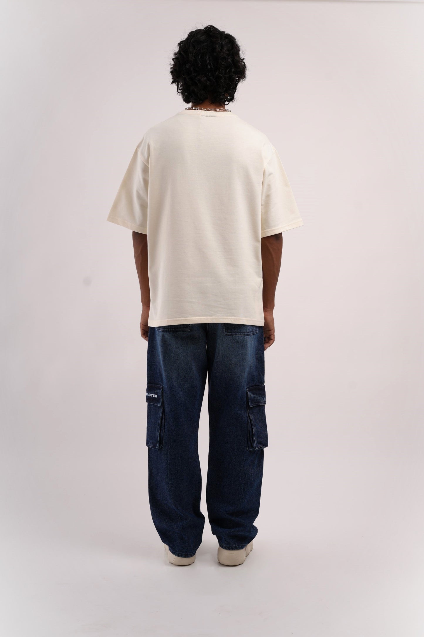 Unisex Six Pocket Ink Blue Denim Main Character