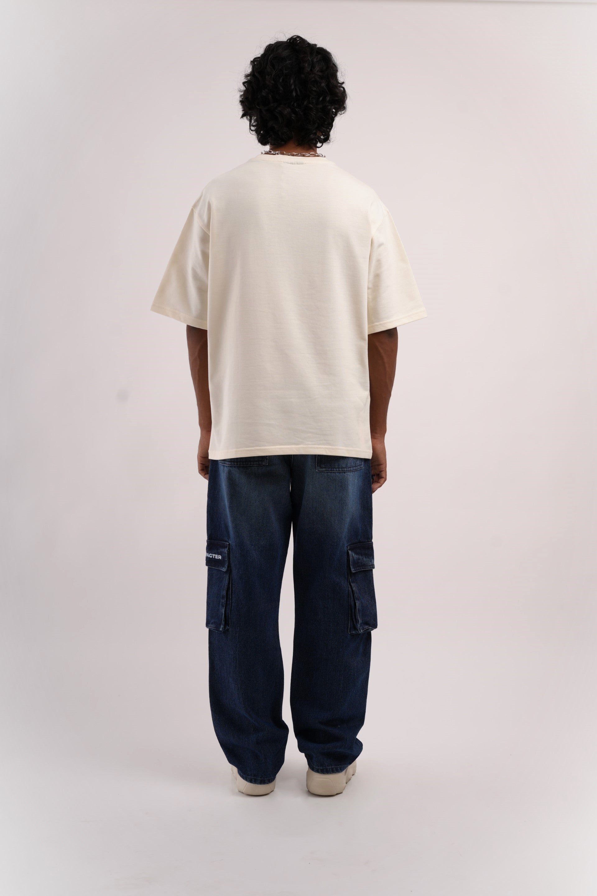 Unisex Six Pocket Ink Blue Denim Main Character
