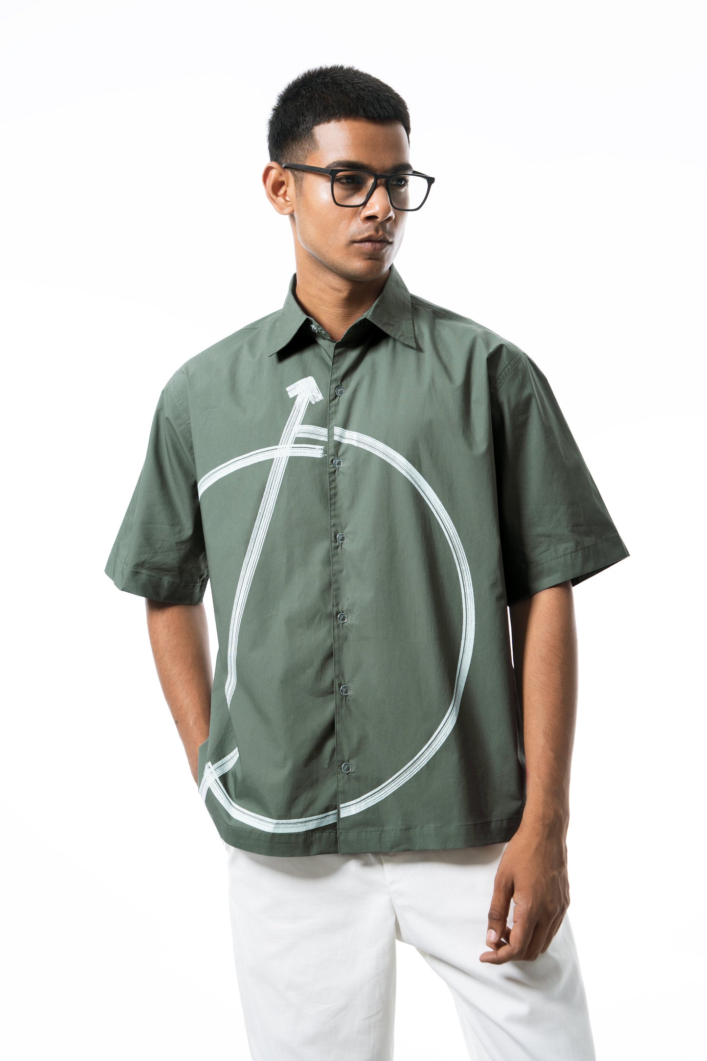 Symbol Stroke Relaxed Shirt