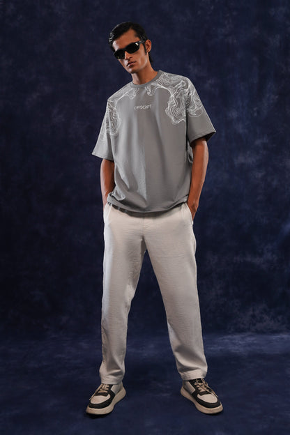 Smoke Screen Grey Oversized Tee