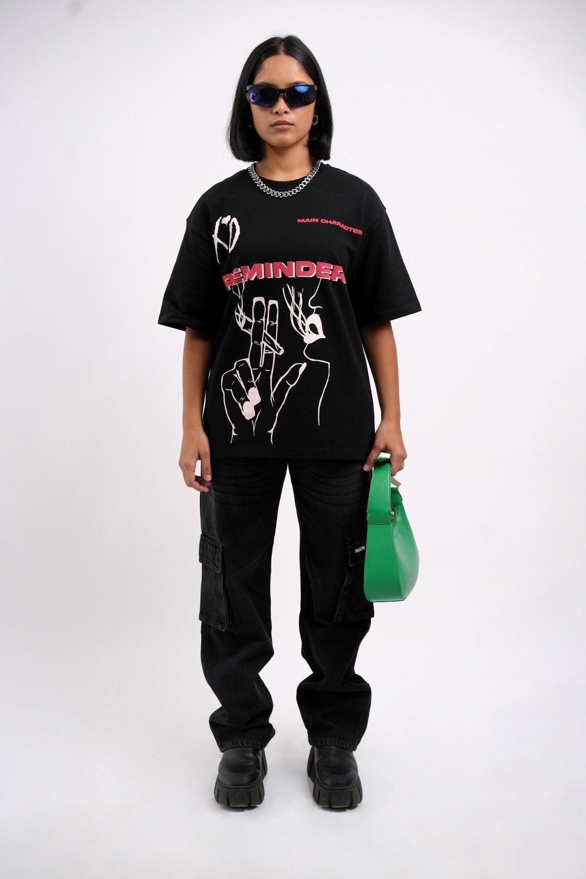 Unisex Six Pocket Muted Black Denim Main Character