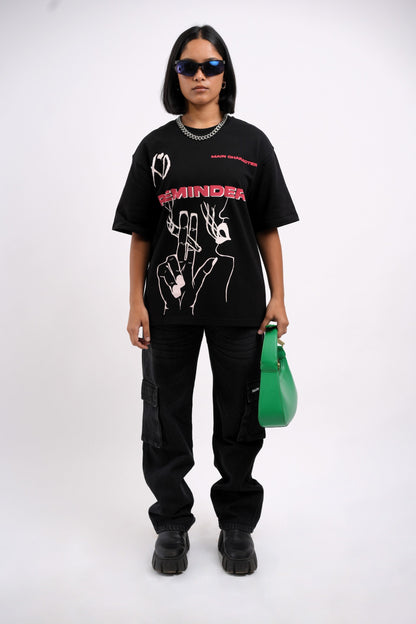 Unisex Six Pocket Muted Black Denim Main Character