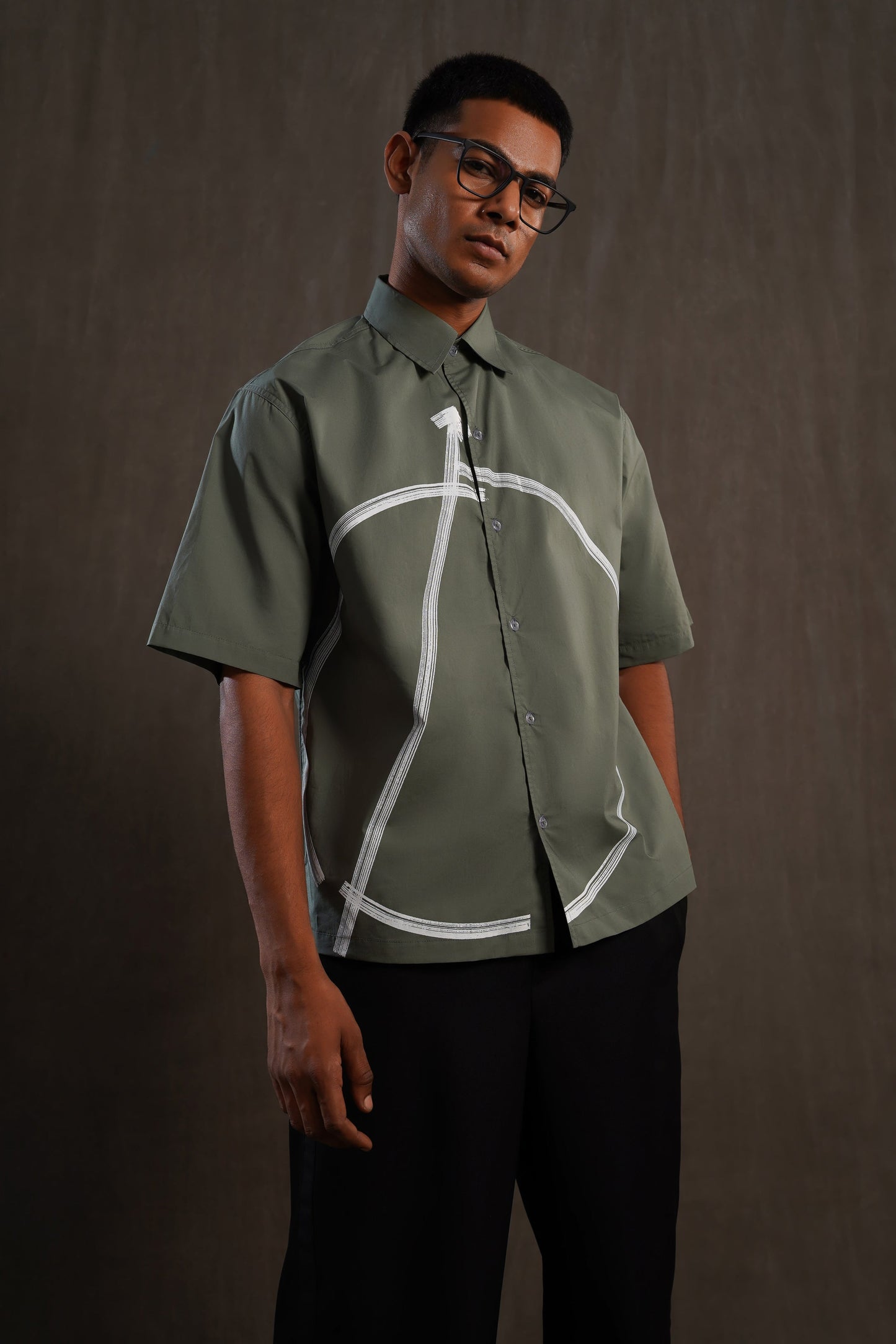 Symbol Stroke Relaxed Shirt