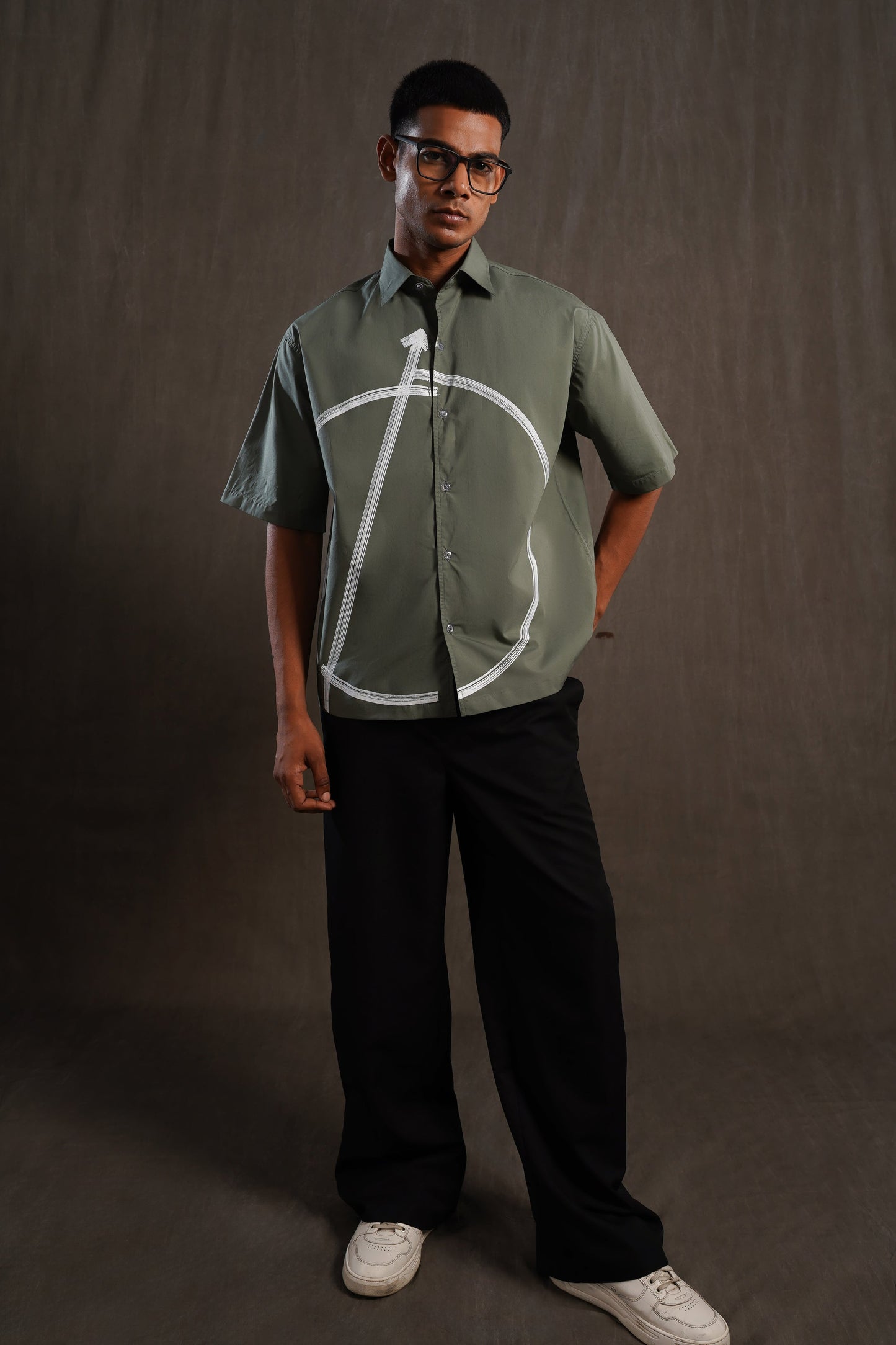 Symbol Stroke Relaxed Shirt