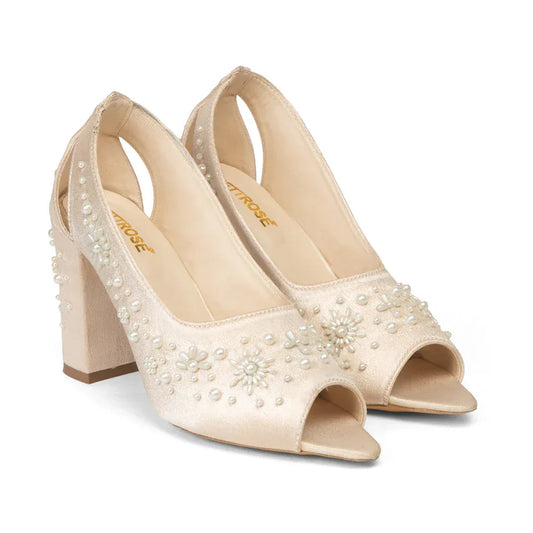 The Moonpetal Grace Hand Embellished Luxury Heel Rettrose