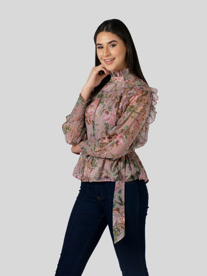 Belted Top For Women