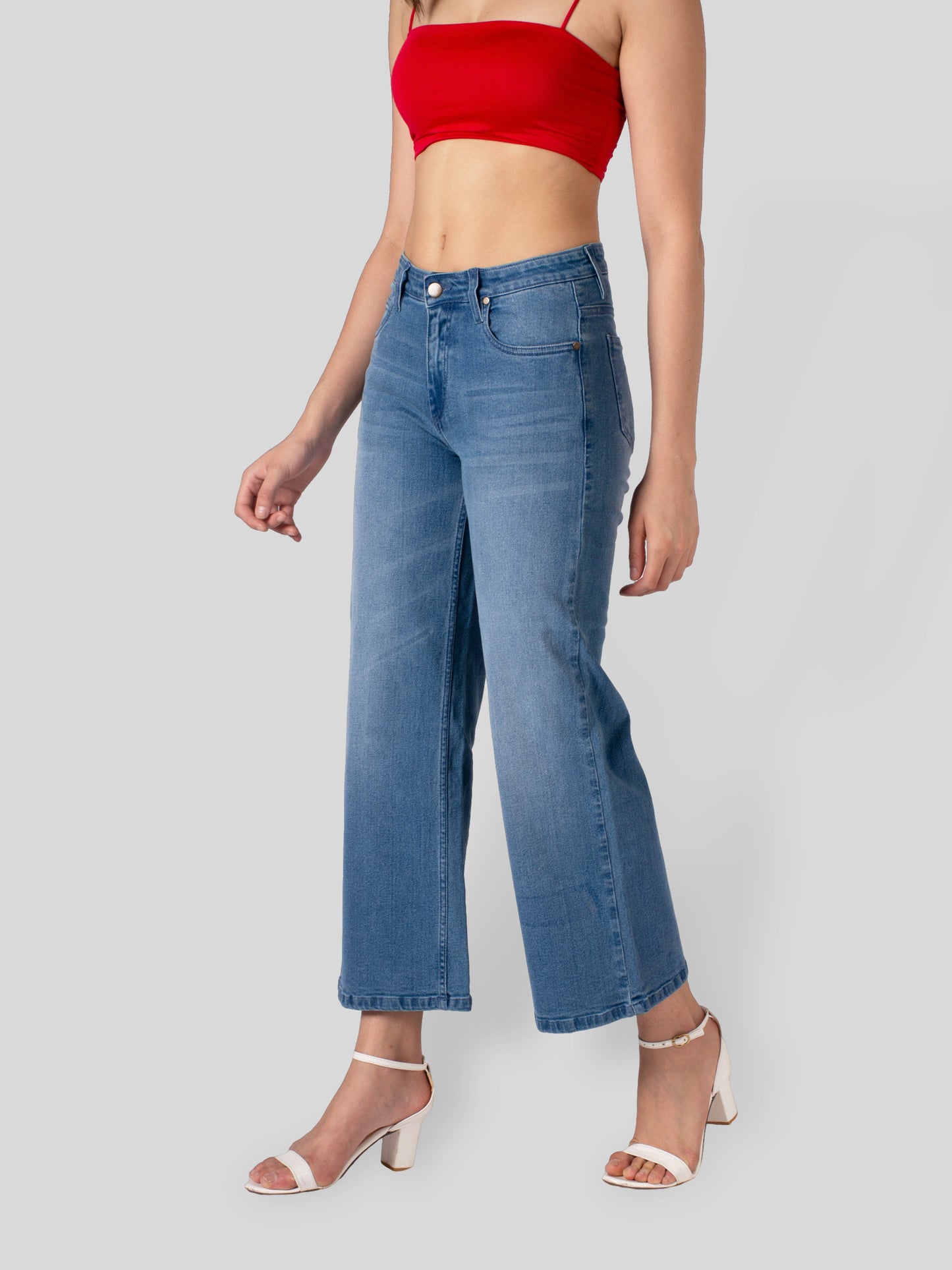 Buy Blue Demin Jeans For Women
