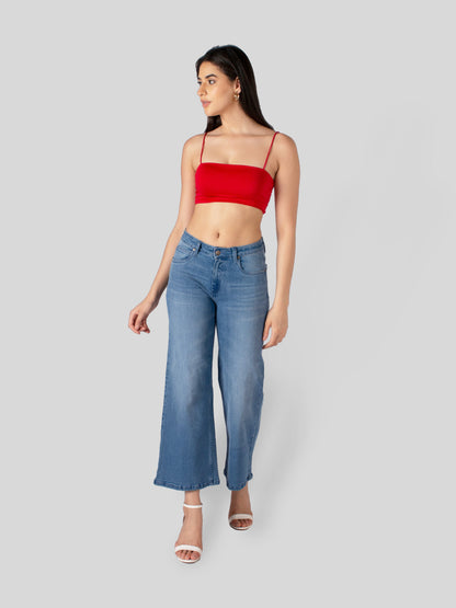 Buy Blue Demin Jeans For Women
