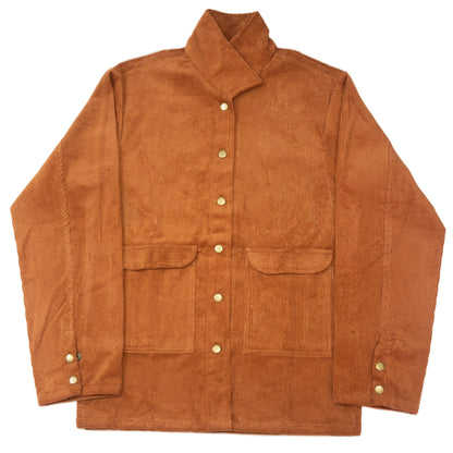 Men's Corduroy Oversized Rust Orange Shacket