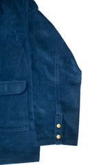 Corduroy Oversized Shacket Rich Electric Blue
