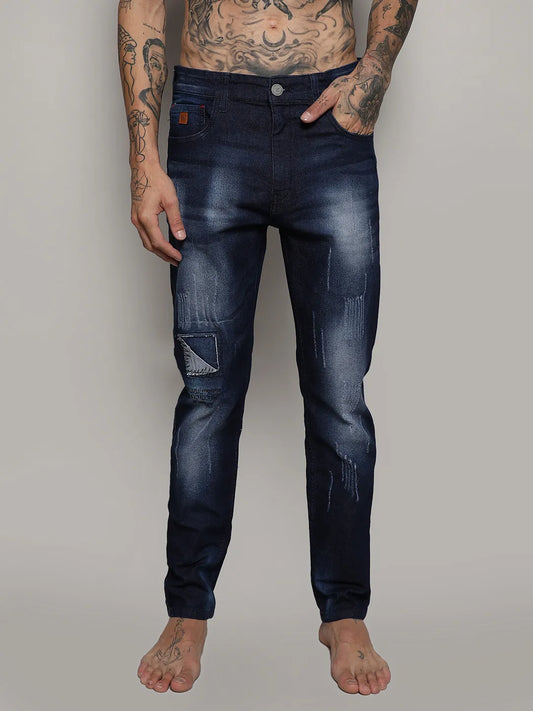 Distressed Denim Jeans