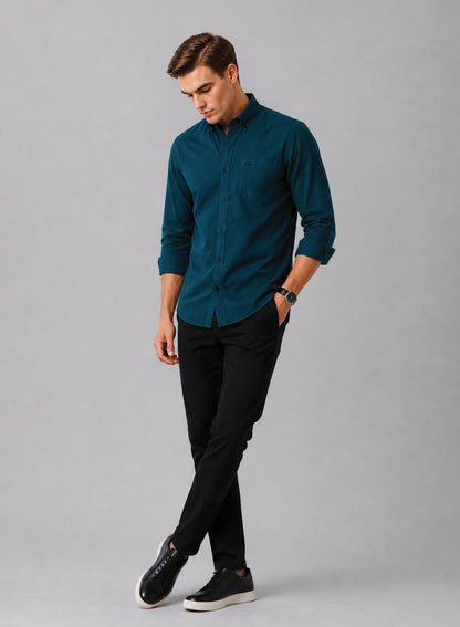 ADRO Premium Oxford Cotton Casual Shirt – Deep-Teal