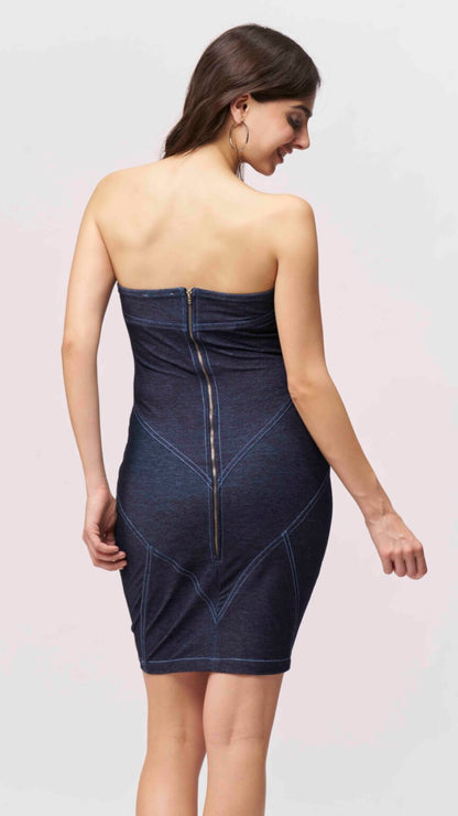 Starpless Denim Bodycon