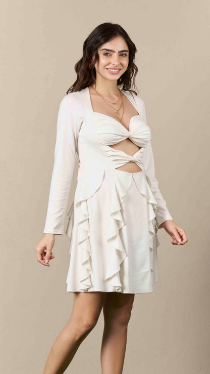 Bows 'n' Frills Flare Dress