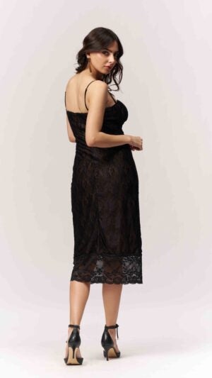 Detail Lace Bodycon Dress