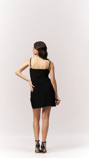 Pleated Bustier Mini Dress