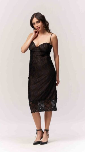 Detail Lace Bodycon Dress