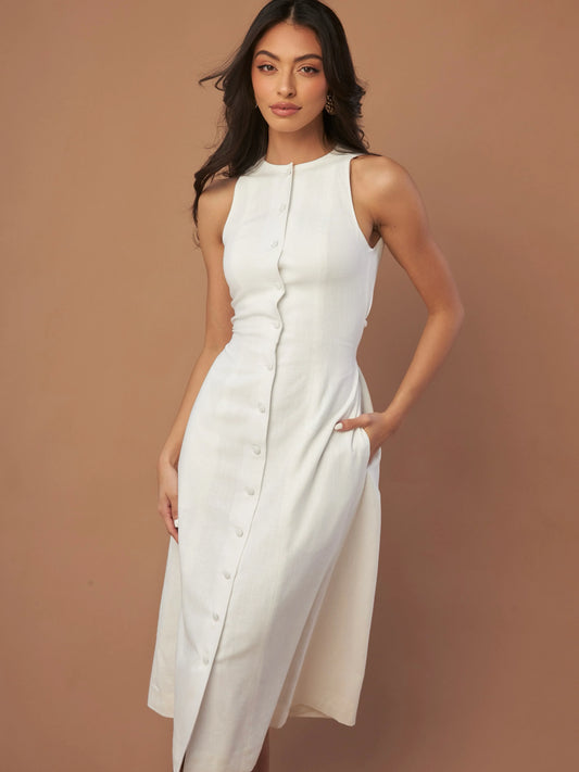 A-line Linen Dress