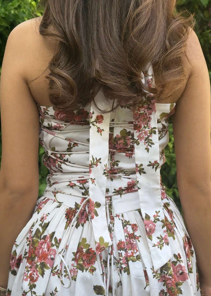 Rose Bunch Flared Dress