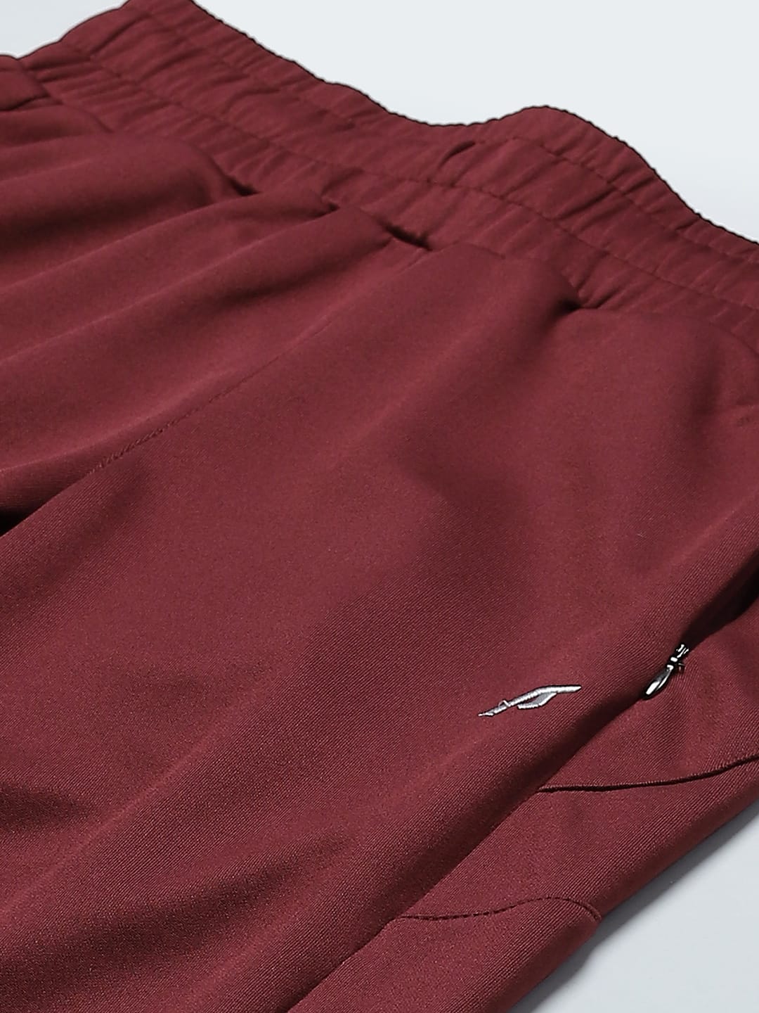 Alcis Women Maroon Solid Slim Fit Track Pants