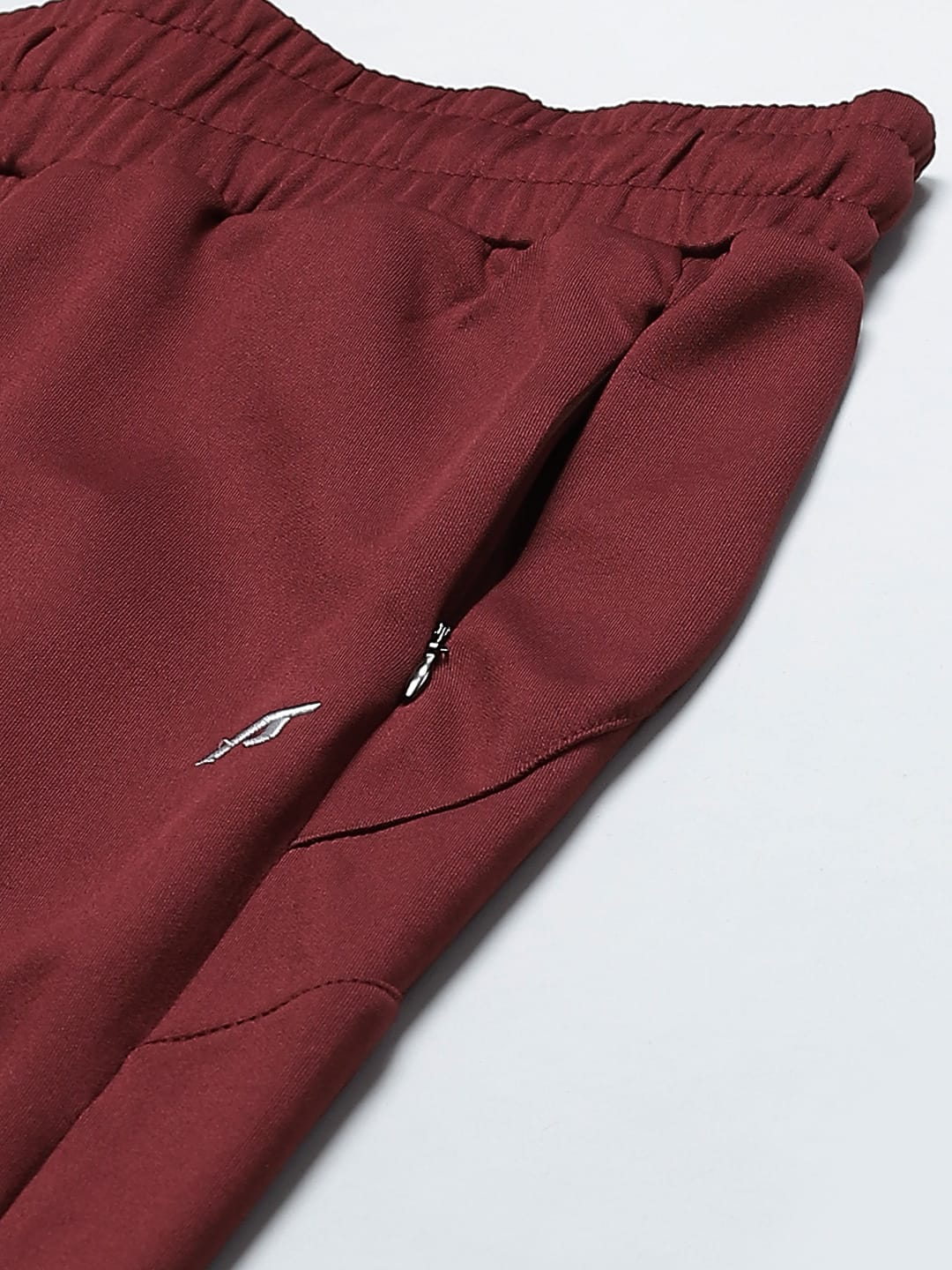 Alcis Women Maroon Solid Slim Fit Track Pants