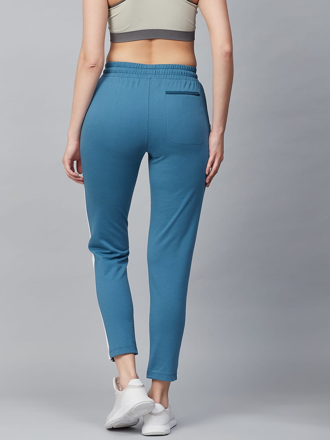 Alcis Women Blue Solid Track Pants