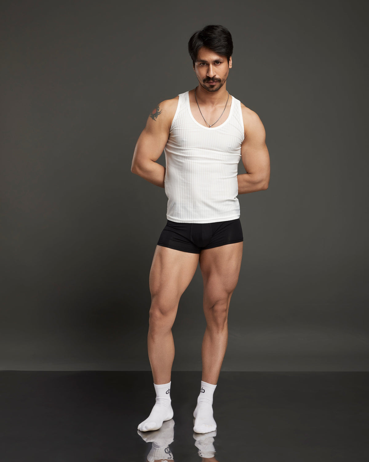 Ribbed Tank /White