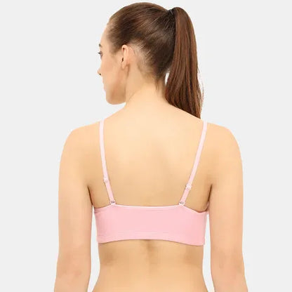 Light pink beginners bra Envie girls non padded non wired full coverage comfortable training bra for daily wear