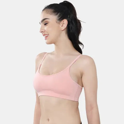 Peach beginners bra Envie girls non padded non wired full coverage comfortable training bra for daily wear