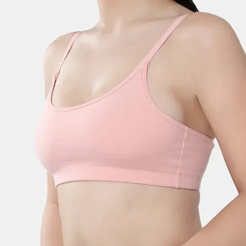Peach beginners bra Envie girls non padded non wired full coverage comfortable training bra for daily wear