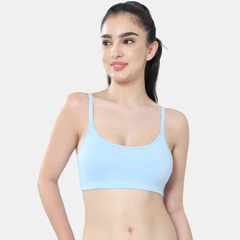 Powder Blue beginners bra Envie girls non padded non wired full coverage comfortable training bra for daily wear