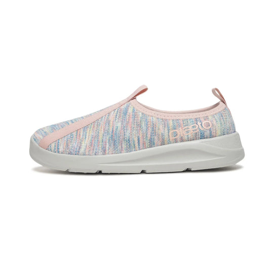 Women's EZPlay Pink & Grey Knit Slip-Ons