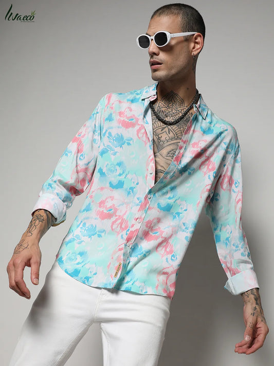 Ecoliva Faded Roses Shirt