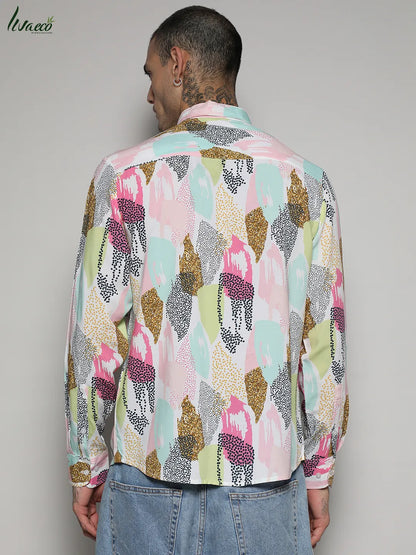 Ecoliva Abstract Dotted Shirt