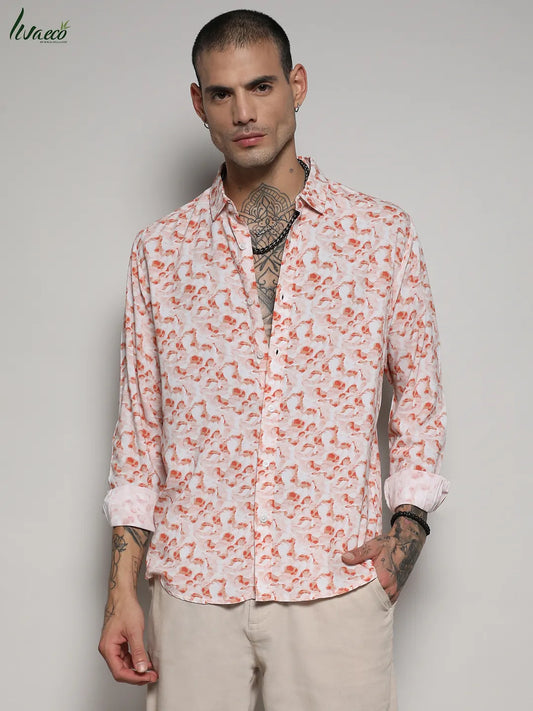 Ecoliva Abstract Swirl Shirt