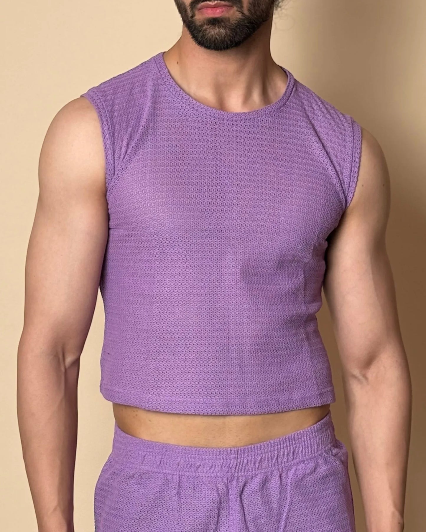 Aegis Knit Tank /Lavender