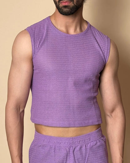 Aegis Knit Tank /Lavender