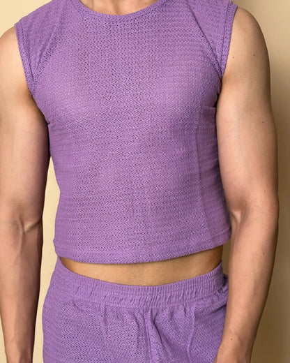 Aegis Knit Tank /Lavender