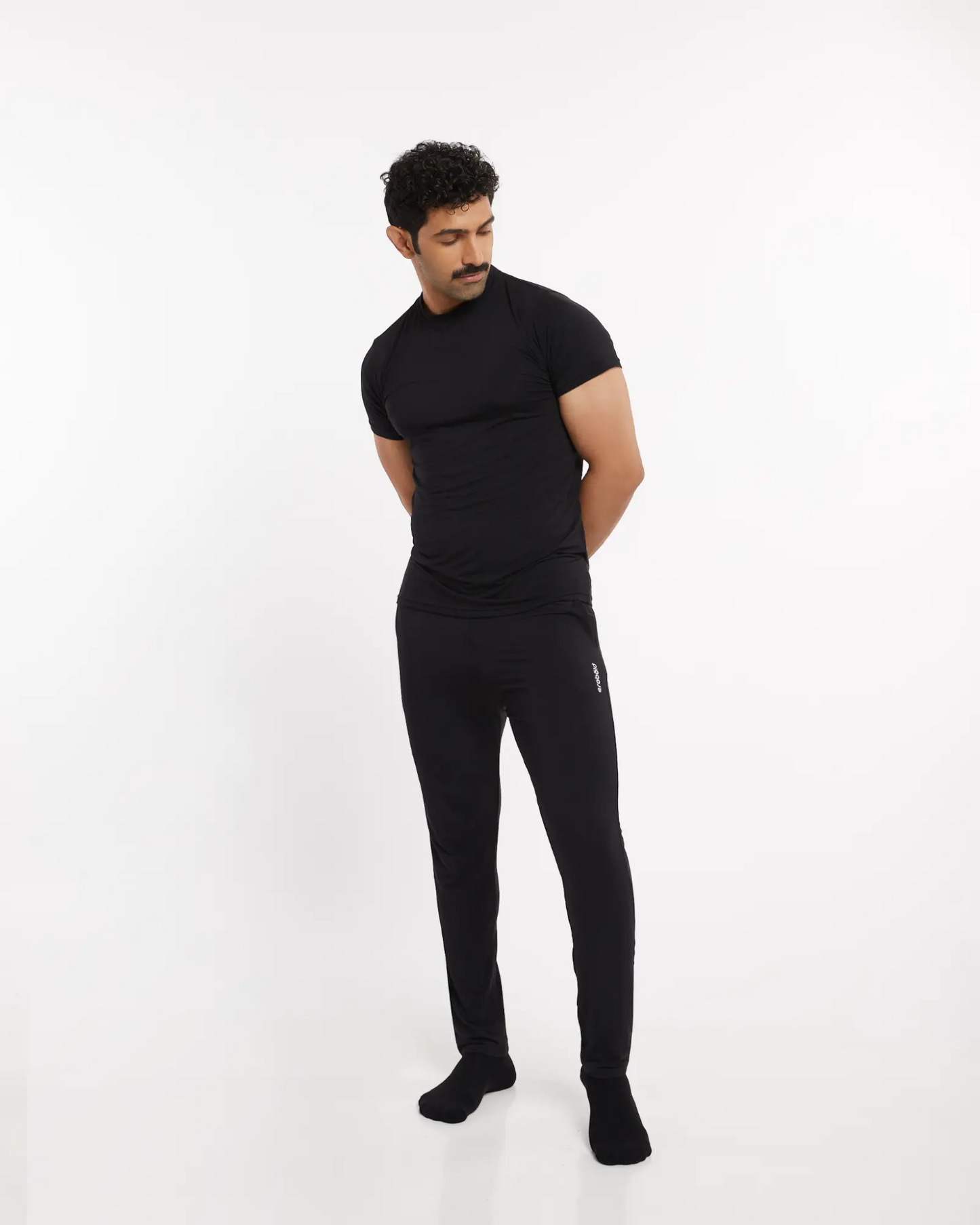 Micro Modal Yoga Sleep Set - Midnight Black